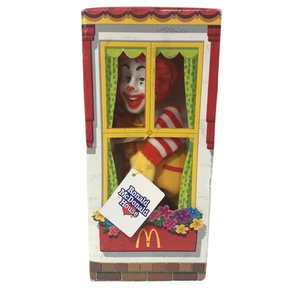 Vintage 2003 Ronald McDonald House Finger Puppet Doll In Original Box - Picture 2 of 10